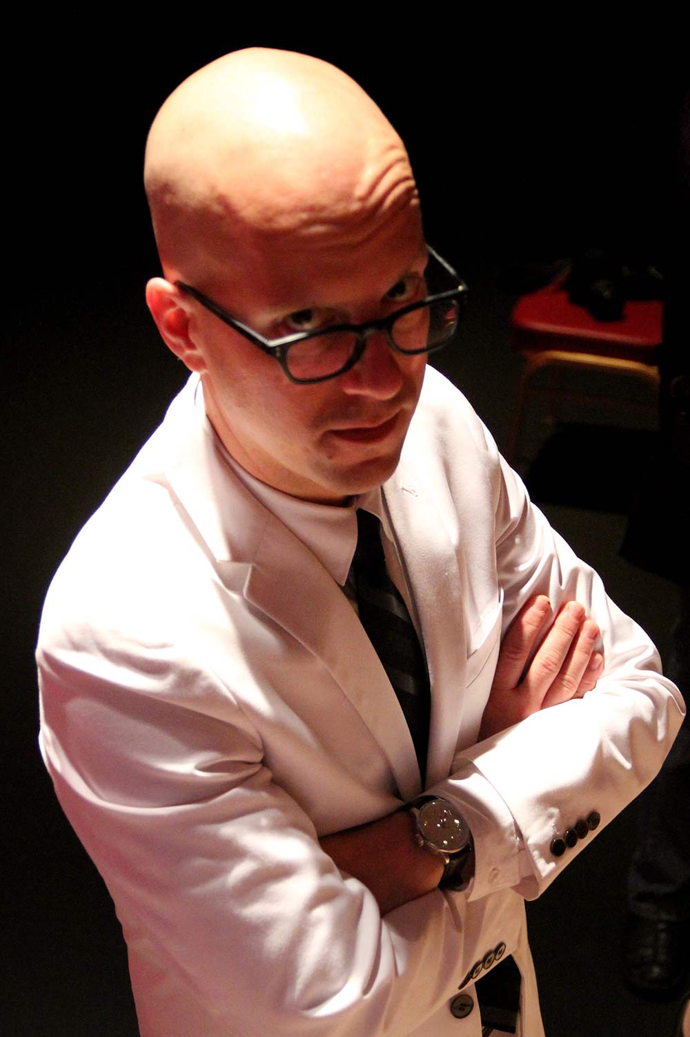 George Hrab with his arms crossed